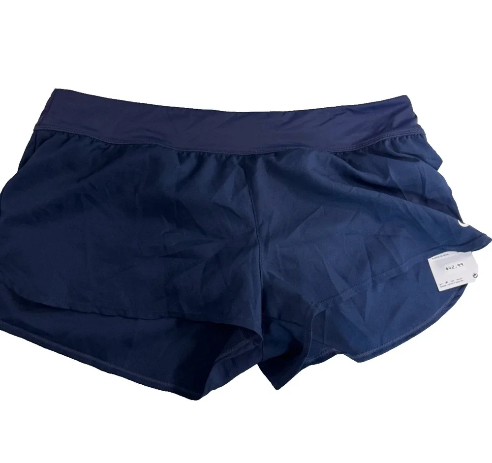 Nike Women's Solid Element Swim Board Athletic Shorts Size XL Blue NWT